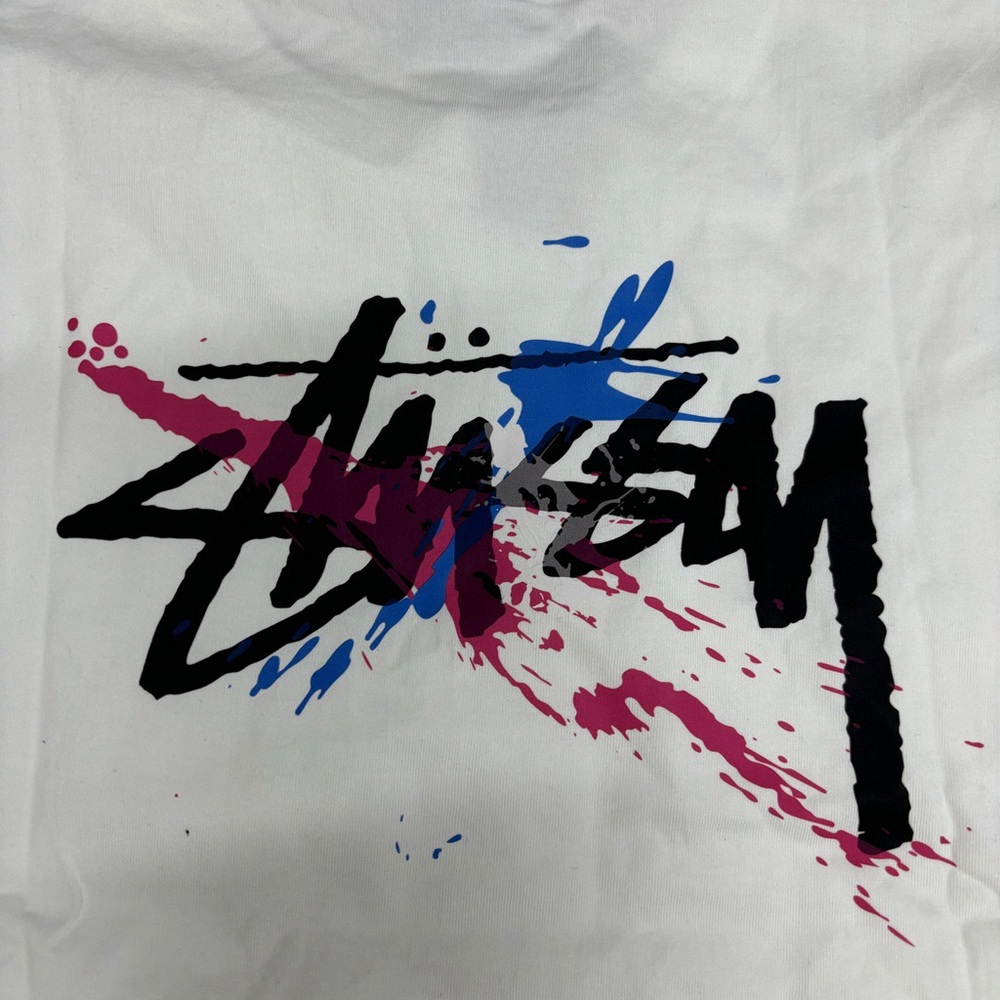 Stussy White Graphic Short Sleeve Tee - Picture 6 of 6